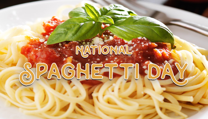 nel National Spaghetti Day, gli americani hanno potuto scegliere tra oltre 100 ricette diverse cucinate con gli spaghetti.