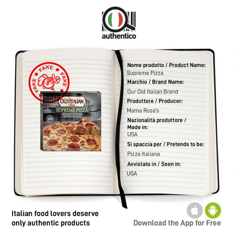 authentico app italian sounding old italian supreme pizza sito social